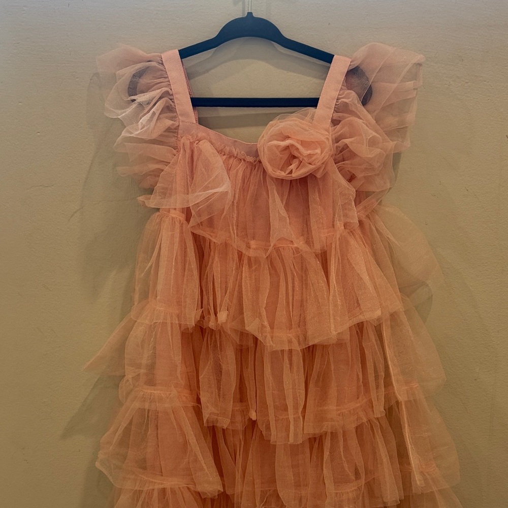 Gap x Loveshack Fancy Pink Ruffle Kids Dress